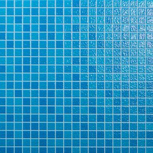 Piso pared porcelanato tipo base decorada mosaico indico azul 33.3x33.3 cm