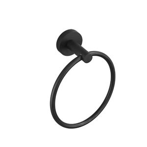 Toallero aro redondo verona negro mate
