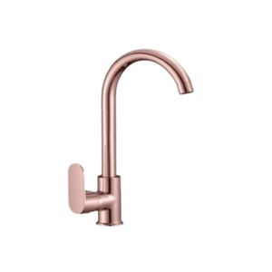 Griferia de lavaplatos monocontrol castello rose gold