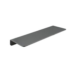 Repisa de moderna rectangular negra aluminio