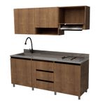 Cocina Integral Mocca 2.10cm con Mesón Izquierdo -1791225902877